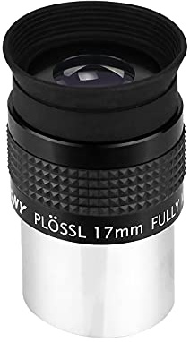 SVBONY SV131 Plössl-Okular, 1,25 Zoll, 17 mm-Teleskop- Objektive, 4 Elemente-Design, 48 Grad Sichtfeld mit Filter, Gewinde-Teleskopzubehör für Sternbeobachtung