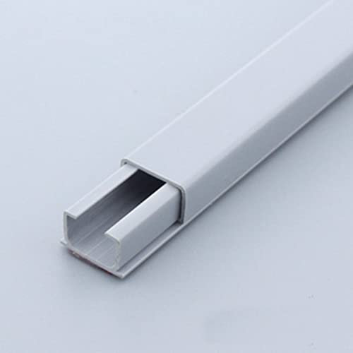 ZJMAMA Gaine Cable Correcteur Câble d'angle Gris, D'organisateur Cache-câble en PVC Auto-adhésif, Cache-Cordon pour Cordons d'alimentation TV À Montage Mural pour Bureau À Domicile