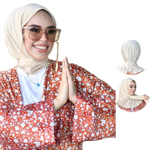 Snap-Hijab-Turbans für Damen, Hijab für Damen, Haarwickel, Kopfbandagen für Damen, Hijab-Unterkappen, sofortiger Hijab