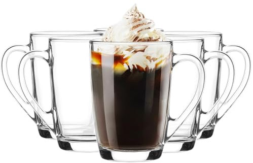 Glasmark Krosno Conjunto De 6 Vasos De Agua Vasos De Café Vasos De Té Transparente 300Ml