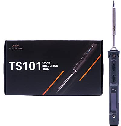 MINIWARE TS101 Lötkolben Schweißgerät B2 Tips Tragbar Digit DC5525 USB-C 90W Temperatur Einstellbar 50-400℃ Original Digital OLED Programmierbar