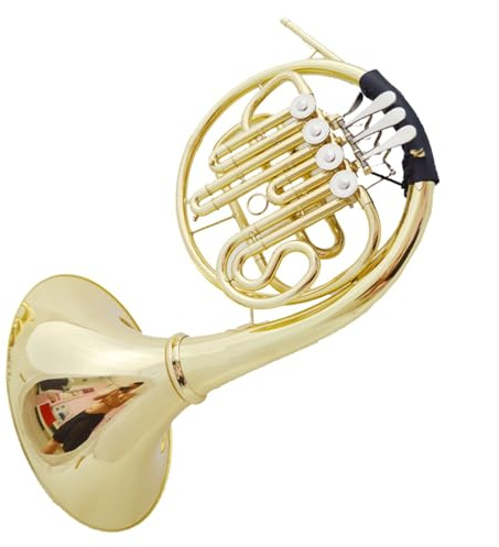 Waldhorn für Anfänger Einreihiges B-Blatt-Waldhorninstrument Mit Vier Tasten Für Schüler Und Anfänger Für Spielen Von Waldhorn