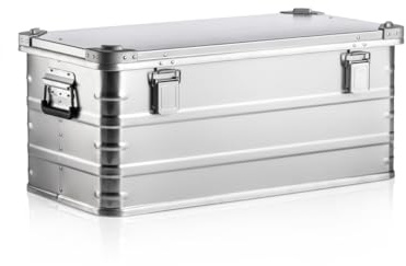 GUARDIQUE™ AluVault förvaringslåda i aluminium AV081-100 % aluminium, lätt, hållbar, korrosionsbeständig med säkra lås – perfekt för verktyg, utomhusutrustning och värdesaker