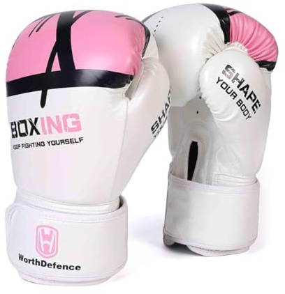 OLYSPM Boxhandschuhe,Box Handschuhe,Kickbox Handschuhe für Männer,Frauen,Jungen und Mädchen,Boxen Handschuhe mit Verdickter Spitze für Kickboxen,Sparring,Muay Thai,MMA