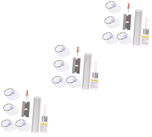 BUGUUYO 3sätze Windschutzscheiben Reparatur Kit Für Auto Glasreparaturset Einfache Anwendung Für Risse Und Chips Tragbar Für Schnelle Reparaturen