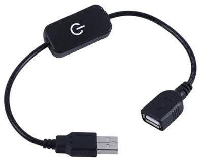 Controller dimmerabile 4A 5V Linea U touch dimmerabile continuo Linea interruttore U LED touch dimmer Lampada da scrivania a LED(Black)