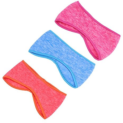 WRITWAA 3pcs Full Cover Ear Muffs Headband Sports Headband Earband Protector Unisex Earmuffs Warm Earmuffs for Tennis Gym Outdoor Sports
