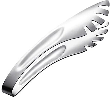 FELTECHELECTR 3pcs Large Stainless Steel Spaghetti Tongs Thick Kitchen Serving Clips Multifunctional Food and Salad Tongs Suitable for Cooking and Buffet