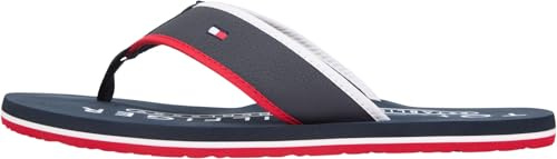 Tommy Hilfiger Sandalias de playa HILFIGER TUMBLE FM0FM05710 para hombre, color azul (cielo desierto), 44, Blue Desert Sky, 44 EU