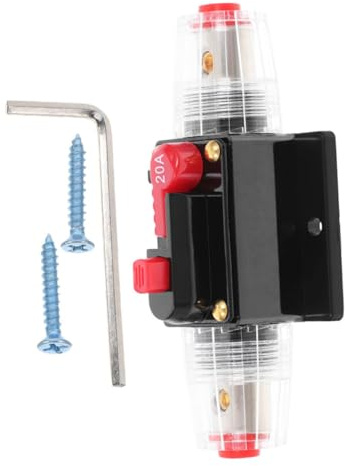 DIYEAH 20a Disjoncteur Ligne Réarmable Manuel Pour Voiture Et Bateau Protection Surcharge Et Court-circuit