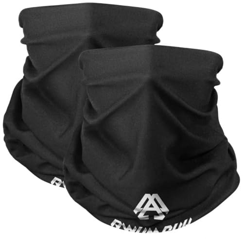 Awumbuk Multifunktionell Halsduk, Svart Ansiktsmask, Canvas Material (svart)