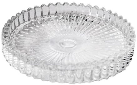Kerzenteller Ø 10cm Rim, Kerzenhalter aus Glas, Untersetzer, Schmuckschale