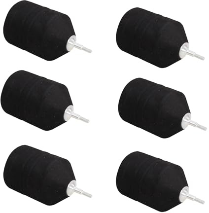 HUMBIG 6 Puntas de Flecha de Espuma Suave para Práctica de Tiro con Arco de 6,2 Mm(Black)