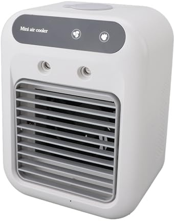 Aires acondicionados portátiles, Enfriador de aire evaporativo sin ventanas Enfriador evaporativo pequeño 500 ml Enfriamiento rápido Aire acondicionado portátil para habitación,
