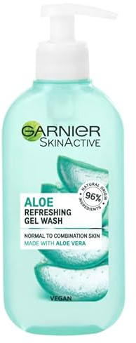 Garnier Natural Aloe Extract Gel Wash Normal Skin, 200 ml [Packaging may vary]