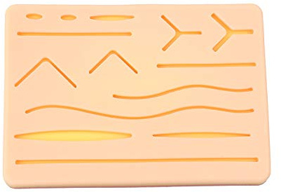YOUYA Dental-Naht-Pad für Nähset, 3 Schichten, strapazierfähiges Pad mit vorgeschnittenen Wunden, wiederverwendbar und langlebig, für Medizin und Tier