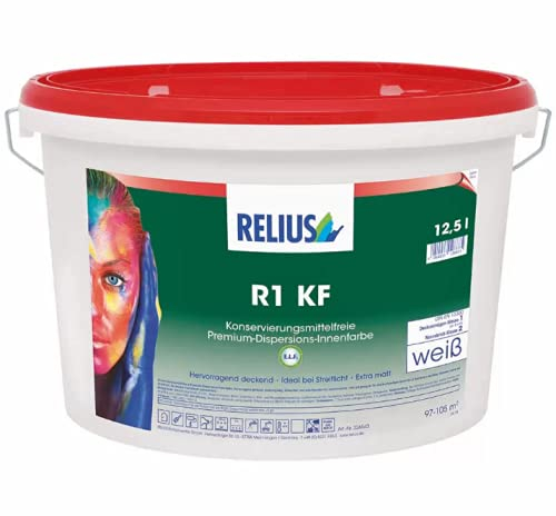 RELIUS R1 KF Innenfarbe aus Silikonharz, 12,5 l, Premium