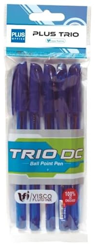 Bolígrafos marca Plus Office modelo BOLIGRAFO PLUS TRIO AZUL/BOLSA 5UD