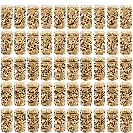 50 tapones de corchos rectos únicos para vino, naturales, para embotellar, hacer vino, herramienta de manualidades