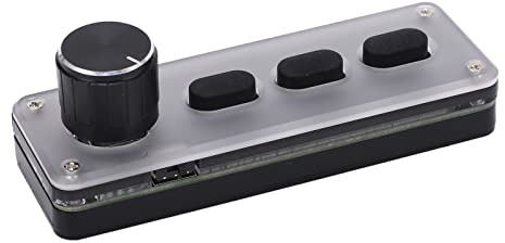 LUCKDANO Tastierino Gioco Meccanico con una Sola Mano - Tastiera Wireless e Cablata per Ufficio, Giochi e Multimedia - Tasti di Scelta Rapida Programmabili, Design Mini, Facile Plug and Play