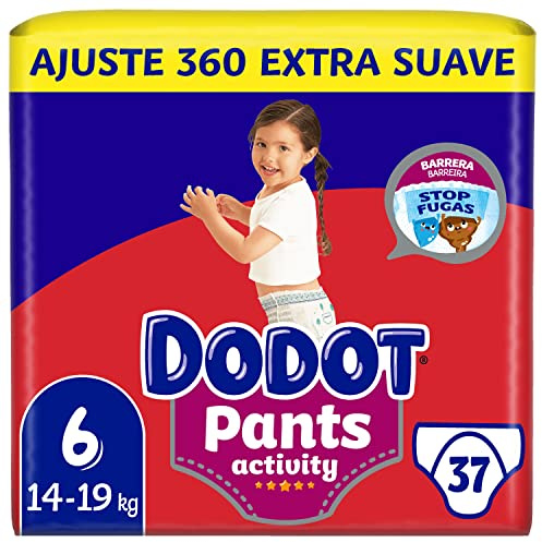 Dodot Activity Windelhose Größe 6, einfach zu wechseln mit Luftkanälen 37 Windeln, 15 kg