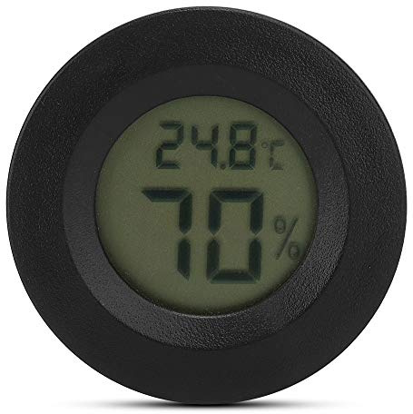 Atyhao Mini Thermometer Hygrometer, Accurate Digital LCD Temperature and Humidity Monitor for Incubators Brooders Reptile Tanks Greenhouses Baby Rooms
