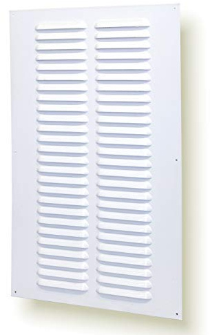 25 x 40cm Rejilla de ventilación metálica con red para protección contra insectos