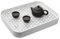QIWODE Drainer Tray for Cups, Drainer with Drip Tray and Raised Guardrail, Drying Rack for Teacups, Mugs, Coffee Cups, Bowls, Dishes, Fruit, Vegetables, White
