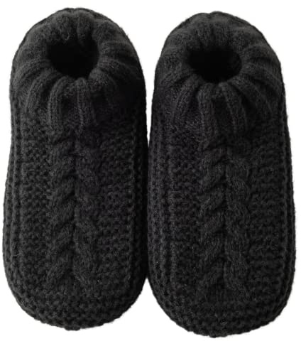 Vihir Hüttensocken Herren & Damen Winter, Rutschfeste Hausschuh Socken, Dicke Pantoffel Socken, Weiche Stoppersocken, Slipper Socken, Warme Hüttensocken Winter Weihnachtssocken Geschenk 1 Paar