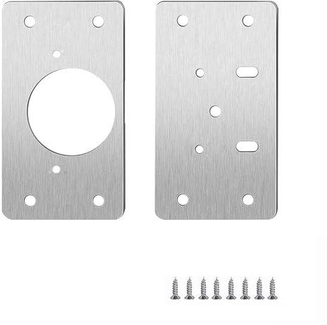 Schrankscharnier-Reparaturwerkzeug, Platte for Schließen von Scharnieren, Küchenschrank-Tür-Befestigungsmaterial, Edelstahl-Scharnier-Festplatte, 1/2/4/10 Stück (Color : 1 Pair)