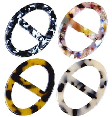 Schalschnalle 4 Stück Ovale Rockschnalle Gürtelschnalle 3 Schnalle Kleidung Accessoires Kleidung Knoten Schnalle A
