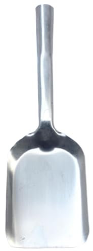 Kalastussaari Cavela de Cenizas de 15,4 Pulgadas de Largo, Pala de carbón Plana de Acero Inoxidable con Mango Largo, Pala para la Parrilla de barbaco