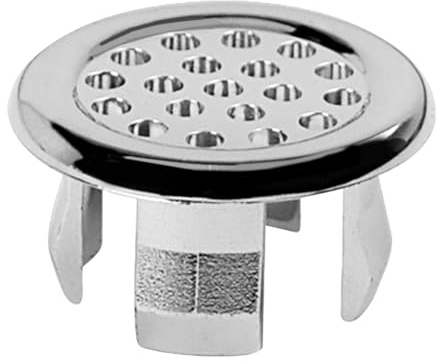 Bouchon de trop-plein d'évier – Cache-trou rond pour lavabo de salle de bain, couvercle de trop-plein d'évier de 22 à 24 mm, couvercle de trou d'évier double couche, bouchon de trop-plein robuste,