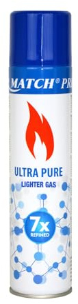 Gas per accendini 300 ml con 5 adattatori | Gas puro e pulito, raffinato x7 vicino al 100%. Gas premium per estrazioni e torce. Particolarmente indicato per estrazioni BHO. | Gas di ricarica (1)