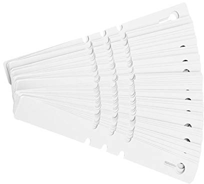 TOPINCN Etiquetas De Plástico para Arbol De Plantas 100 Unidades para Colgar En El Jardín De Infancia Etiquetas Reutilizables para El Césped 21 X 2 Cm Blanco