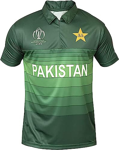 AJ Sports Produktname: Pakistan Cricket-Fans Trikot 2019, Grün, XL