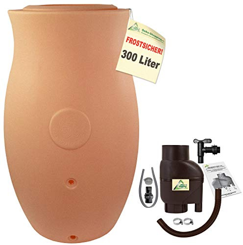 Maja Amphora Rain Barrel Rain Water Barrel 300 litres / 500 litres Each. 2 Colours – The Classic Shape and Timeless Elegance. with lid as a Decorative Plant Bowl