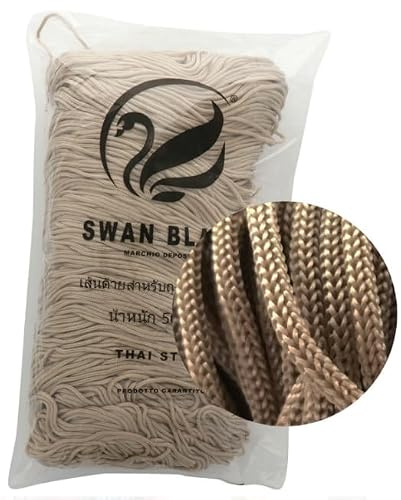 cordini swan black, 500g e assortimento accessori per borse (beige)