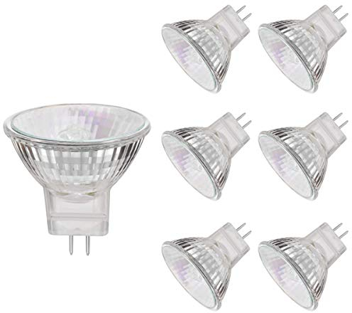 VINBE MR11 Halogen Light Bulbs, 20W 12V MR11 GU4 Halogen Spot Bulbs Lamp, Warm White,Pack of 6