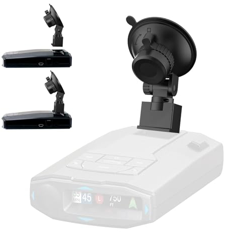 SDSACZMU Radar Detector Mount, Car Windshield & Dashboard Suction Mount, Compatible with Escort Max360c, Max 3, IX IXc, Redline EX, Beltronics Cobra DualPro GT 360 Radar Models, Black, 1 Pack