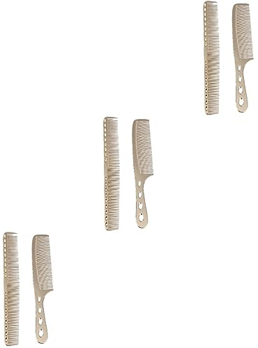 minkissy 6stücke Teiliges Edelstahl-haarkämme Für Damen Friseur Zubehör Zum Stylen Und Entwirren Von Haaren Hautfreundlich Und Leicht Zu Handhaben