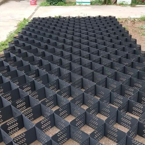 Rejilla de plástico for sujetar piedras en pendientes, sistema de rejillas de estabilización de grava molida, rejilla de suelo de grava, sistema de rejilla de entrada for jardines, paisajismo, estacio