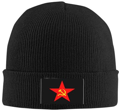 Marteau faucille rouge étoile communiste étoile crânes bonnets casquettes hiver chaud tricot chapeau adulte unisexe URSS CCCP communisme Bonnet chapeaux personnalisé cadeau de Noël pour petit ami