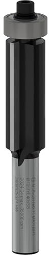 Bosch 1 punta per fresa per fresa professionale con cuscinetto inferiore (per legno tenero, legno duro, Ø 12,7 mm, accessorio professionale per router a mano, Trim Router)
