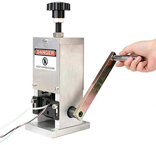 KEhtu Pequeña Máquina Pelacables Manual, Que Se Puede Conectar a Un Taladro Eléctrico para Pelar Cables Automáticamente, Adecuada para Reciclar Y Desmontar Cables De Φ1,5-25 Mm