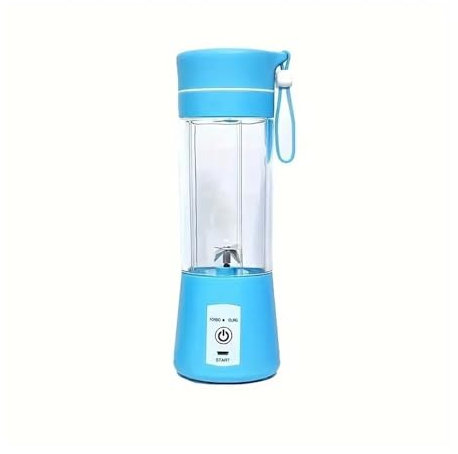 1 mini spremiagrumi elettrico portatile con ricarica USB, spremiagrumi per frappè freschi e spremuti al limone all'arancia (blu)