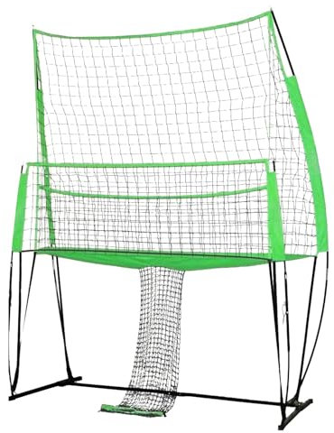 Volleyball Netz Volleyballnetz Badminton Netz Tennisnetz für Garten Outdoor Verstellbar Sportnetz mit Tragetasche für Volleyball Badminton und Tennis einfache Montage für Zuhause und Schule (Grün)