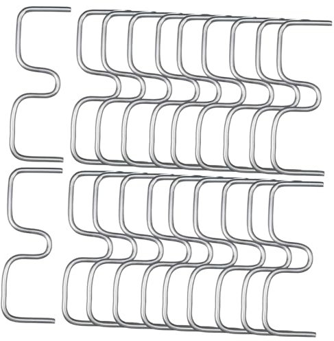 Homoyoyo Moderadores De Bonsáis De Jardín y Clips De Modelado De Plantas para Entrenamiento De Ramas, Alambre Galvanizado Frío 10 Cm, Juego De 25 Piezas para Fijar Ramas Huertos y Jardines Exteriores