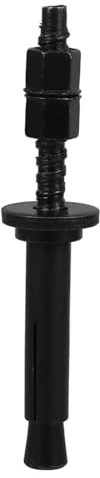 Ciieeo Anclaje de Cuña para Tornillos de Hormigón, Acero al Carbono, Negro, Alta Fiabilidad, Fijación para Obras y Reformas del Hogar