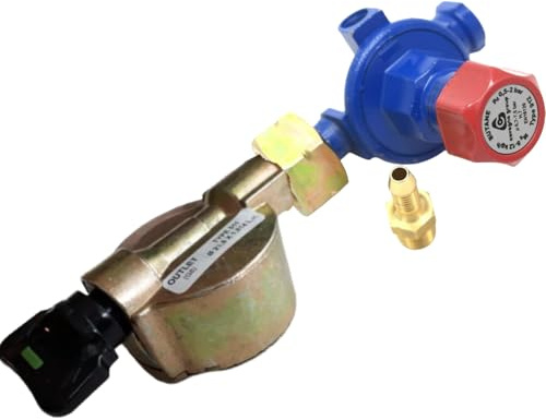 Tezla Regulador de butano de alta presión ajustable con adaptador de 20 mm